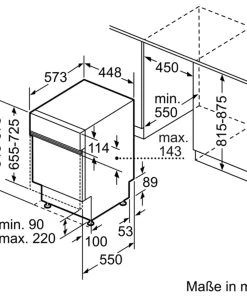 Null Bosch Serie 6, Teilintegrierter Geschirrspüler, 45 Cm, Edelstahl SPI6YMS17E 45 Cm- Breit, 82 Cm - Hoch -Stalgast-Verkauf 1b639049 47a0 4a8e 8299 639073d1121a scaled