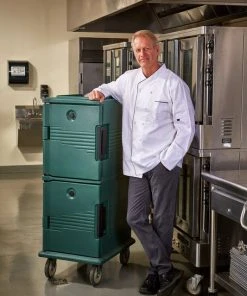 Cambro ULTRA CAMCARTS® Thermobehälter, Isolierbehäler Für 6x GN1/1-100mm Schalen, Schieferblau, 1 Stück Im Karton - UPC800401