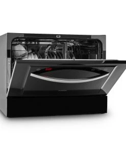 Klarstein Amazonia 6 Luminance Geschirrspüler Glasfront Freistehend 1380W Schwarz