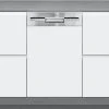 Exquisit Geschirrspüler EGSP1009-EB-030E Inox | Einbaugerät, Teilintegriert | 9 Maßgedecke | Inox