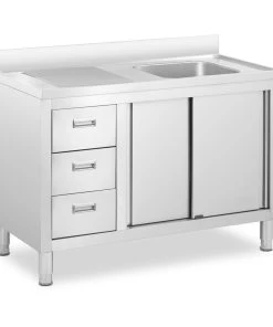 Royal-catering Royal Catering Spülenschrank - 1 Becken - Royal Catering - Edelstahl - 500 X 400 X 260 Mm -Stalgast-Verkauf 3f78dba2 4c7c 4a54 954e c0148eda232c 3