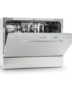 Klarstein Amazonia 6 Geschirrspüler 1380W 6 Maßgedecke Tasten-Armatur Silber