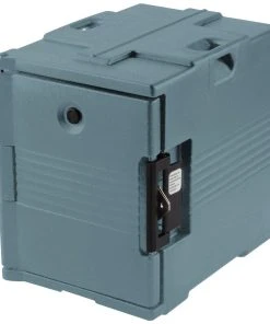 Cambro ULTRA PAN CARRIER® Thermobehälter 57 Liter, Isolierbehälter Für 4x GN1/1-100mm Schalen, Schieferblau, 1 Stück Im Karton - UPC400401
