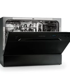 Klarstein Amazonia 6 Geschirrspüler 1380W 6 Maßgedecke Tasten-Armatur Schwarz