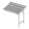 Stalgast Edelstahl Ablauftisch Auf 2 Beinen, 800 Mm Breit, Anbauseite Links