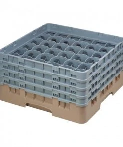 Cambro Gläserspülkorb Beige Mit 36 Fächern Max Glashöhe 21,5cm. Dieser Gläserspülkorb Bietet