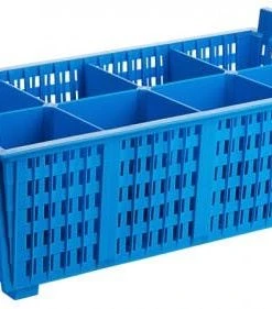 3x Contacto Besteckspülkorb, Blau